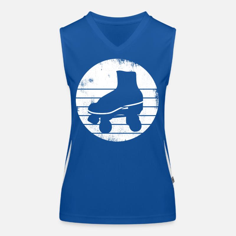 Roller Skates Drawing Women's Functional Contrast Tank Top