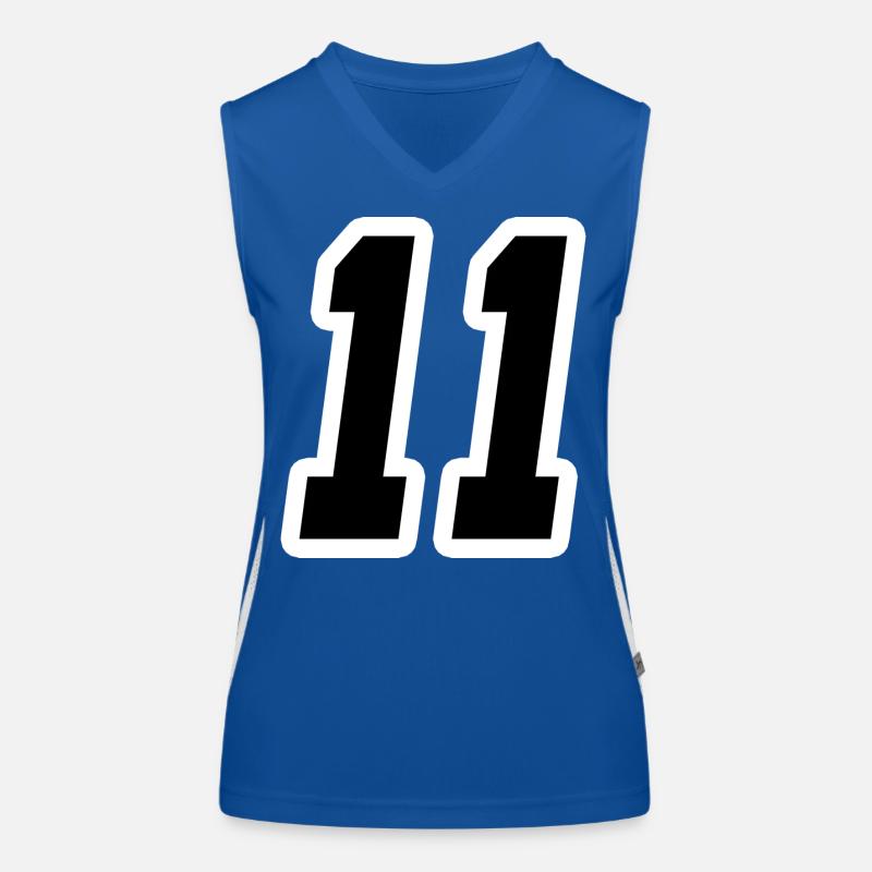 Nummer elf 11 Funktionelles Kontrast-Tank Top für Frauen