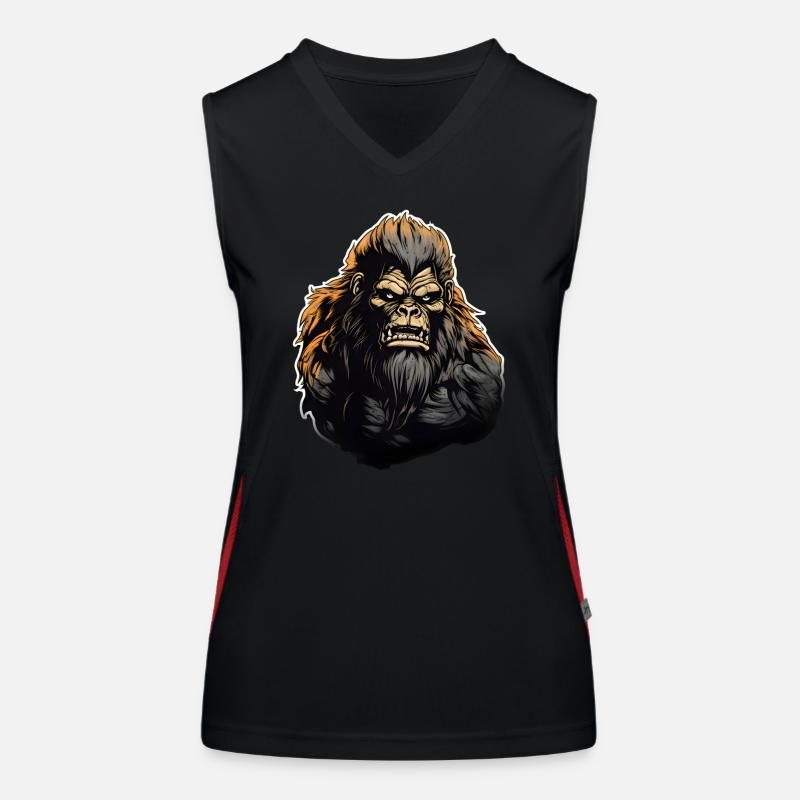 Bigfoot October Monster Legend Halloween Women's Functional Contrast Tank Top