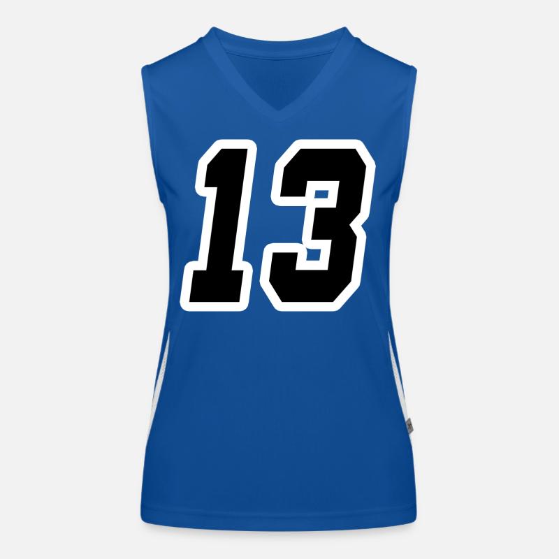 NUMMER DREIZEHN 13 Funktionelles Kontrast-Tank Top für Frauen