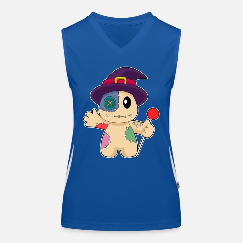 Poupée vaudou Halloween Débardeur respirant contrasté Femme