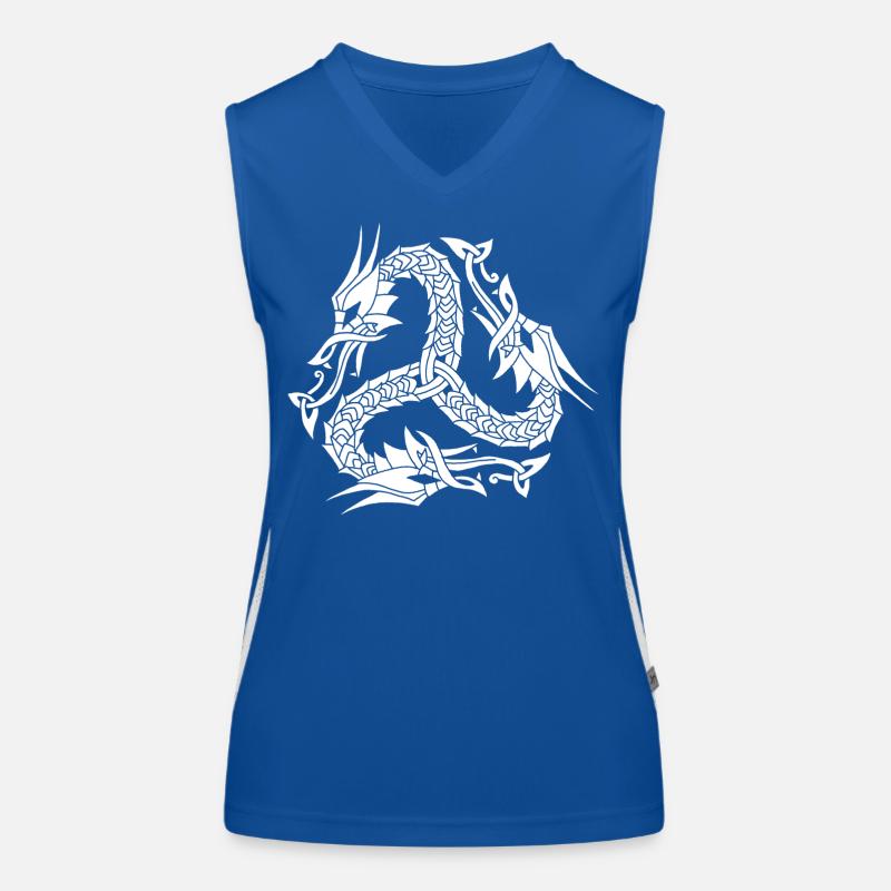 Celtic White Hydra Women's Functional Contrast Tank Top