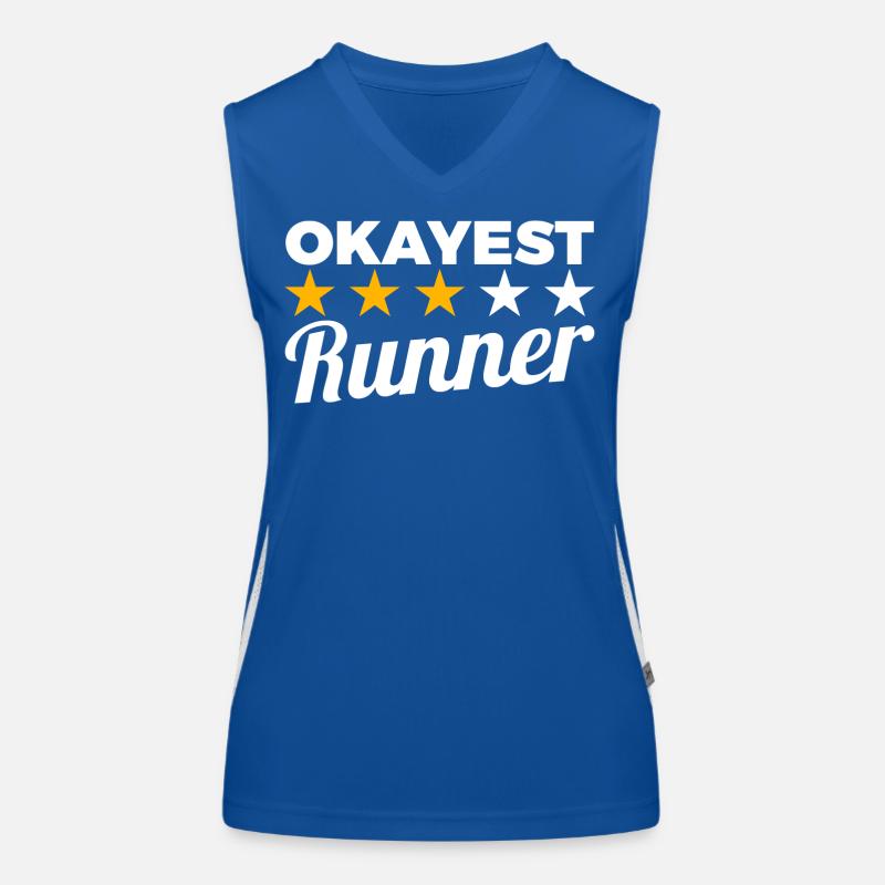 Durchschnittlicher Läufer Funktionelles Kontrast-Tank Top für Frauen