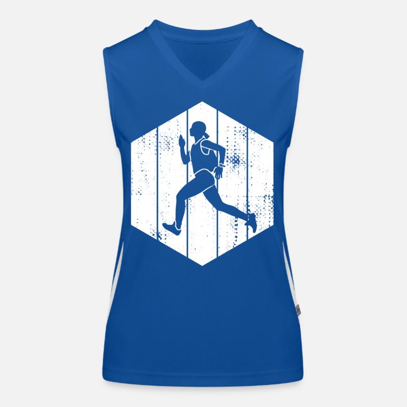 Coureuse Débardeur respirant contrasté Femme