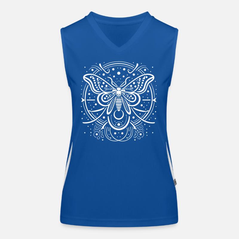 celestial moth Funktionelles Kontrast-Tank Top für Frauen