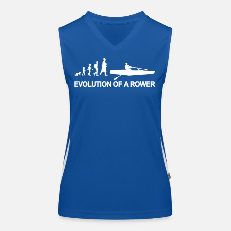 Kind zum Ruderer Evolution Funktionelles Kontrast-Tank Top für Frauen