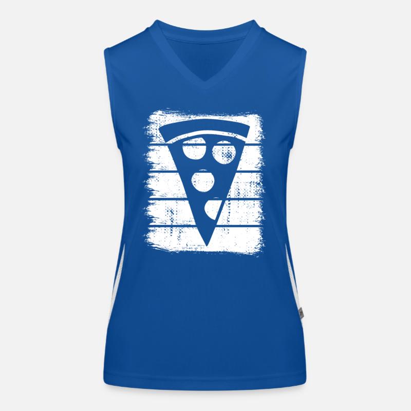 Pizzastück Funktionelles Kontrast-Tank Top für Frauen