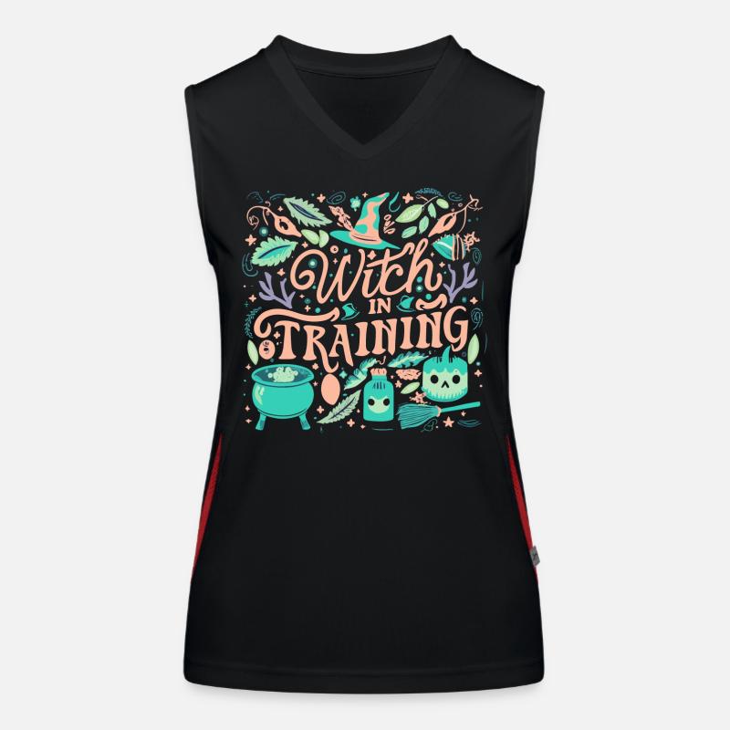 Witch in Training Women's Functional Contrast Tank Top