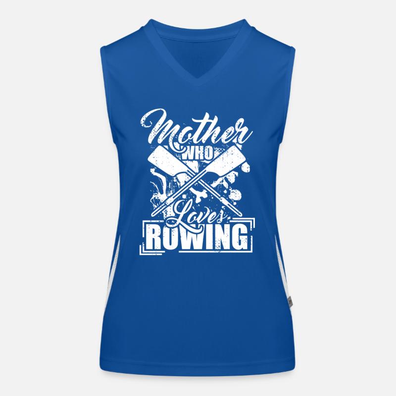 Mutter die das Rudern liebt Funktionelles Kontrast-Tank Top für Frauen