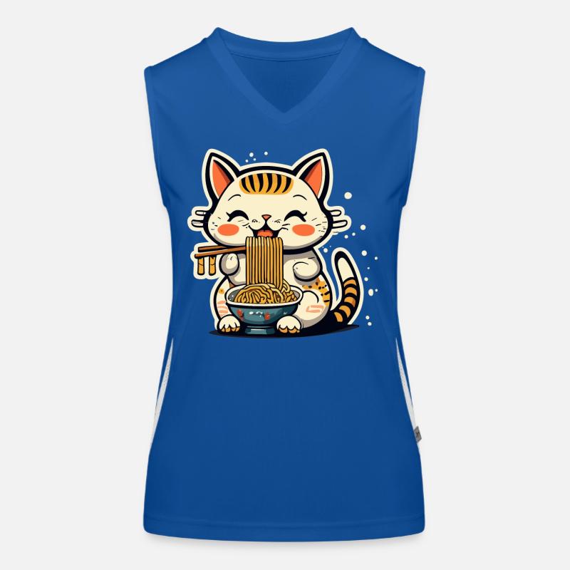 Chat ramen Débardeur respirant contrasté Femme