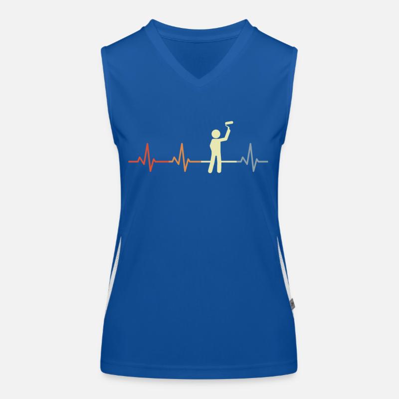 Master painter heart palpitations Women's Functional Contrast Tank Top