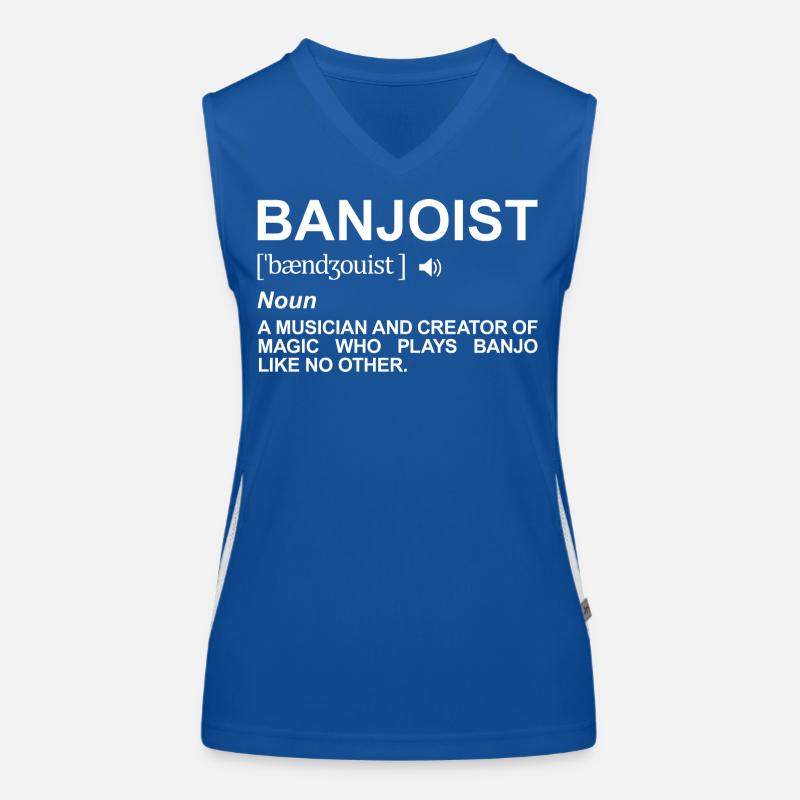 Banjospieler Definition Funktionelles Kontrast-Tank Top für Frauen