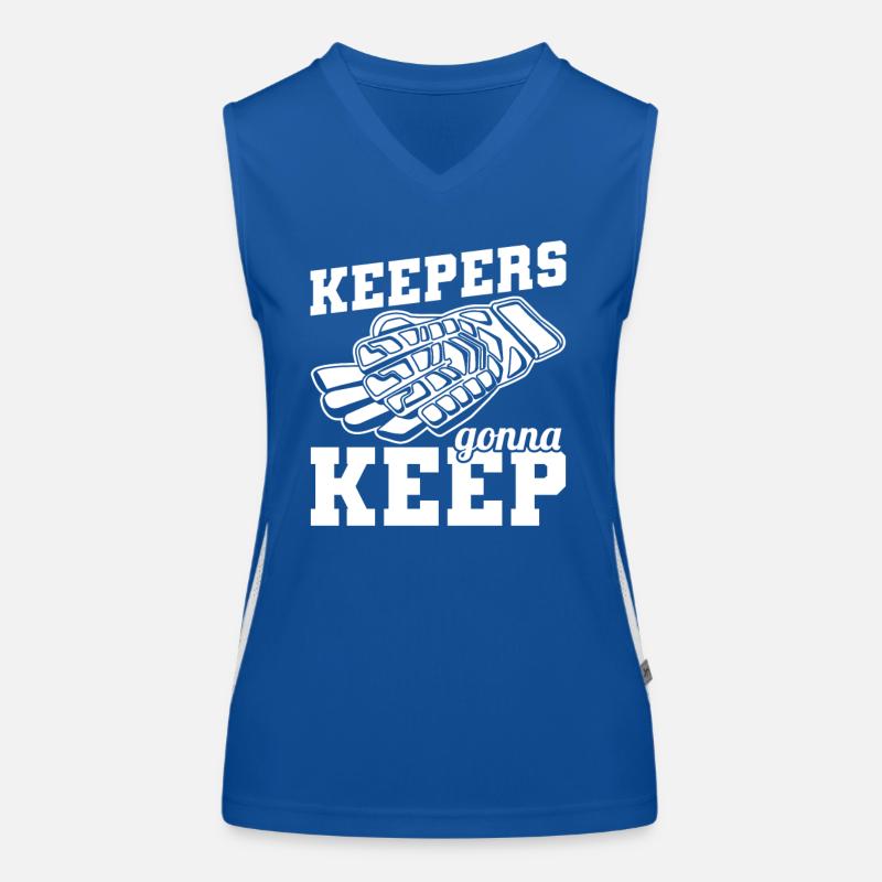 Torhüter Fußball Funktionelles Kontrast-Tank Top für Frauen