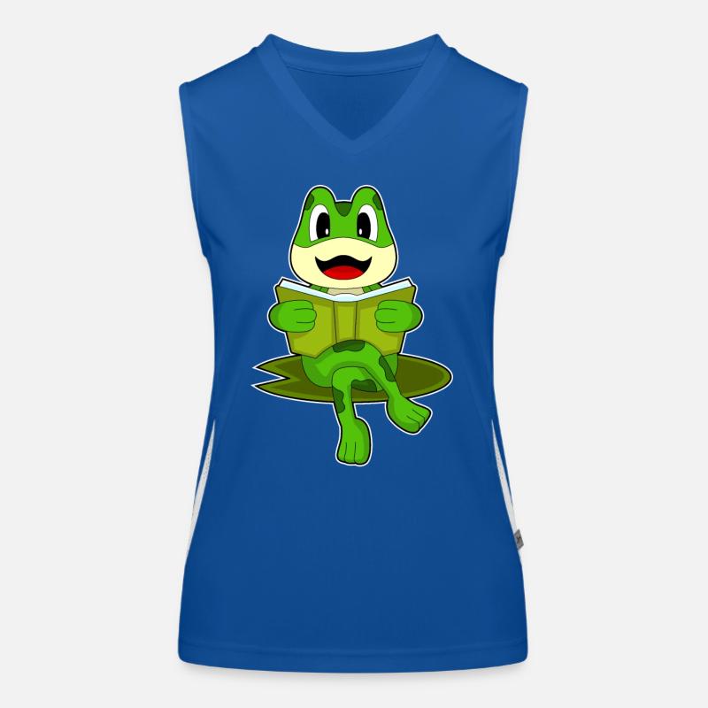 Livre de Nerd grenouille Débardeur respirant contrasté Femme