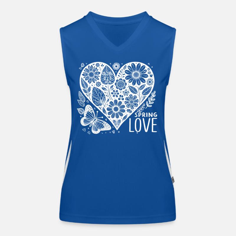 spring love Funktionelles Kontrast-Tank Top für Frauen