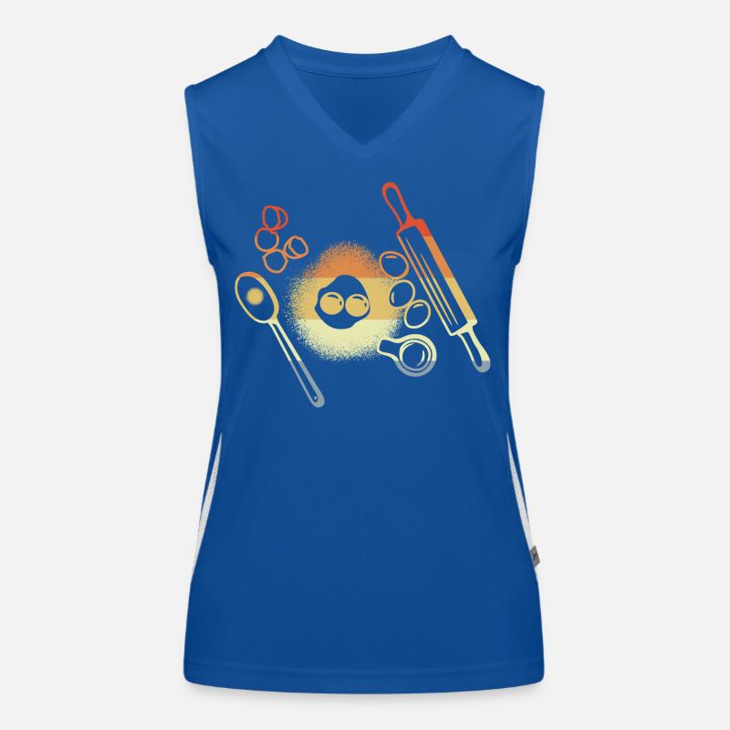 Ingrédients de cuisson Look vintage Débardeur respirant contrasté Femme