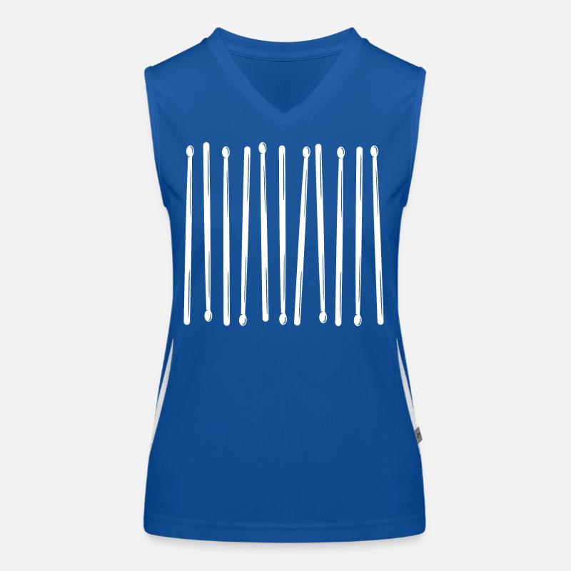 Drumsticks Vertical Pattern Women's Functional Contrast Tank Top