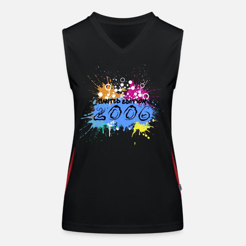 Colour explosion Limited Edition 2006 - Women's Functional Contrast Tank Top - black/red