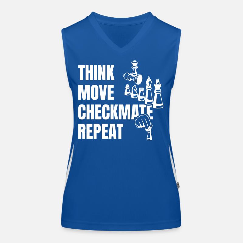 Think Play Checkmate Next Women's Functional Contrast Tank Top