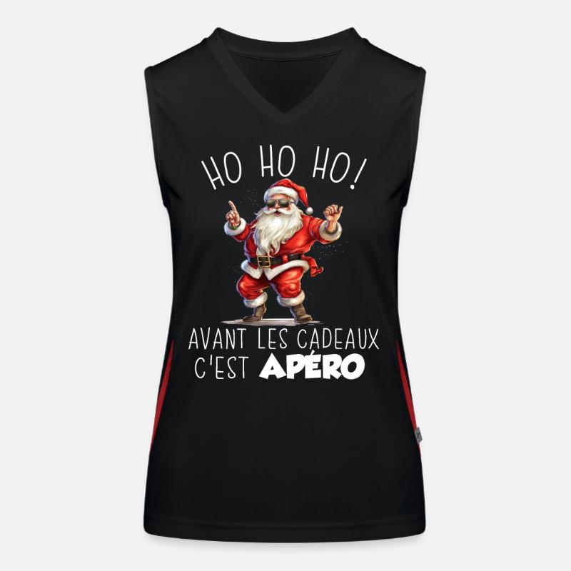 Pull Moche De Noël Débardeur respirant contrasté Femme