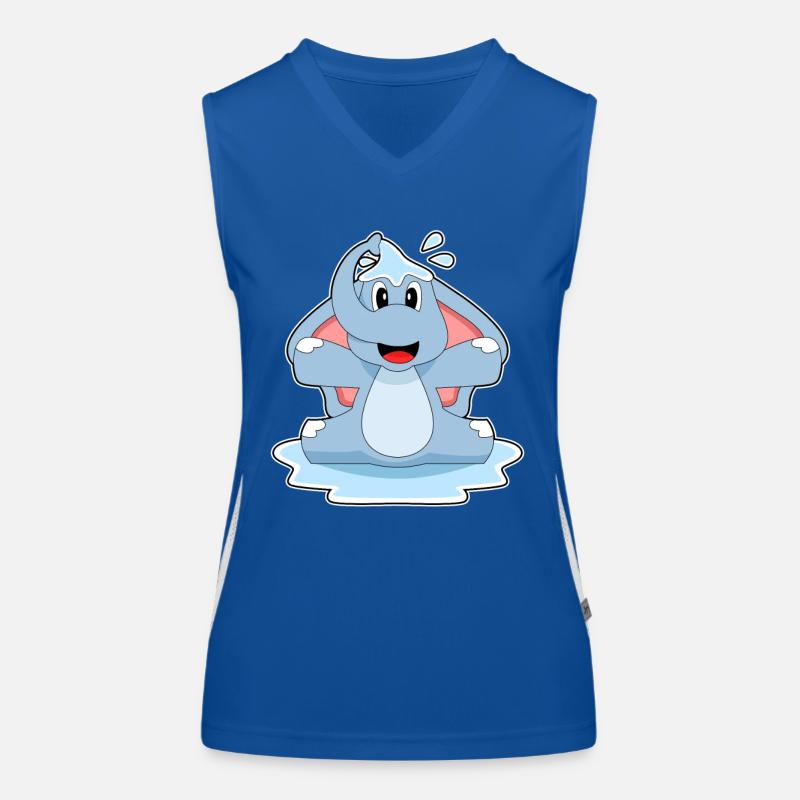 Elefant Wasser Funktionelles Kontrast-Tank Top für Frauen