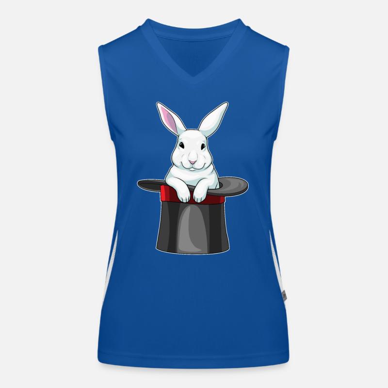 Chapeau haut de forme Bunny Wizard Débardeur respirant contrasté Femme
