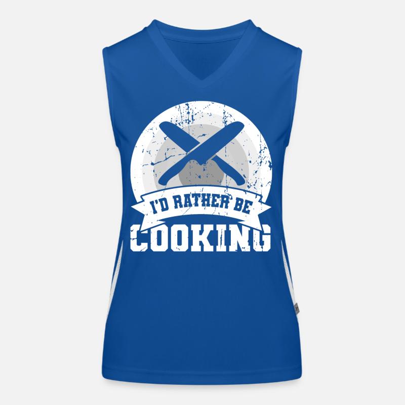 I'd rather cook Women's Functional Contrast Tank Top