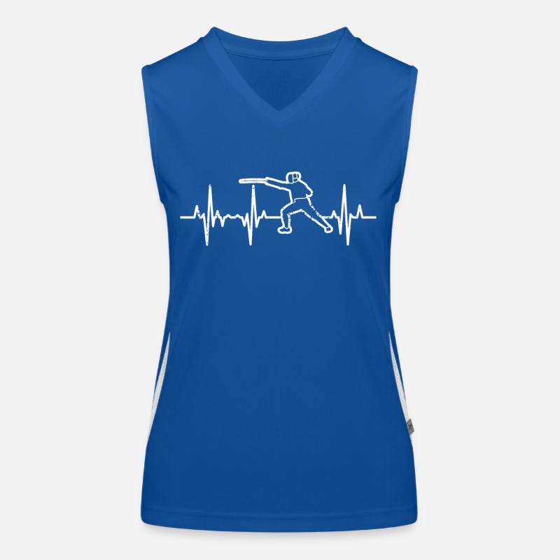 Fechter Herzschlag Funktionelles Kontrast-Tank Top für Frauen