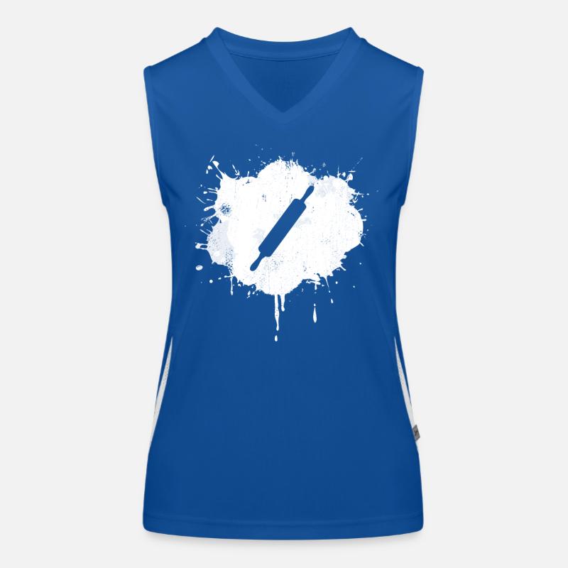 Rolling Pin Drawing Women's Functional Contrast Tank Top