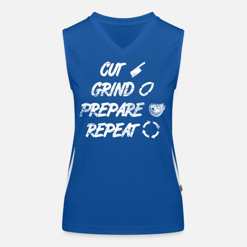 Cutting, grinding, preparing Women's Functional Contrast Tank Top