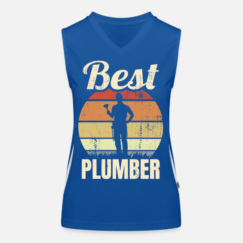 Bester Klempner Funktionelles Kontrast-Tank Top für Frauen