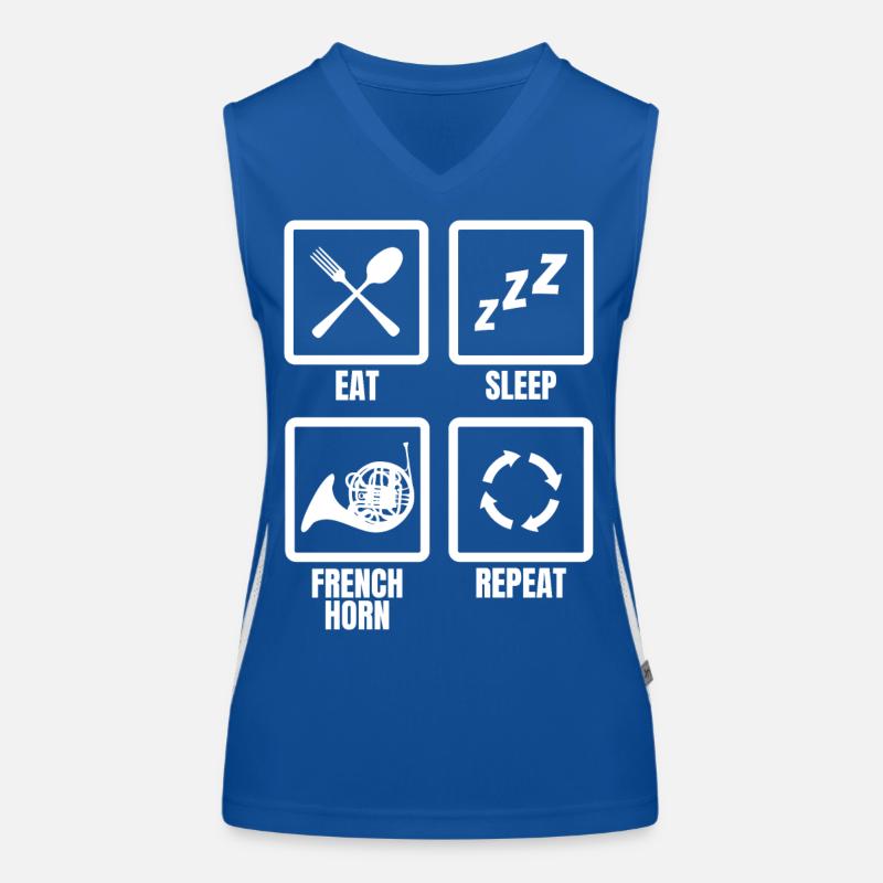 Manger Dormir Cor Français Répéter Débardeur respirant contrasté Femme