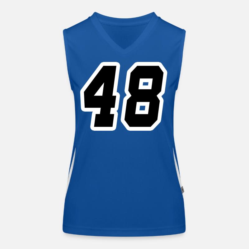 Nummer achtundvierzig 48 Funktionelles Kontrast-Tank Top für Frauen