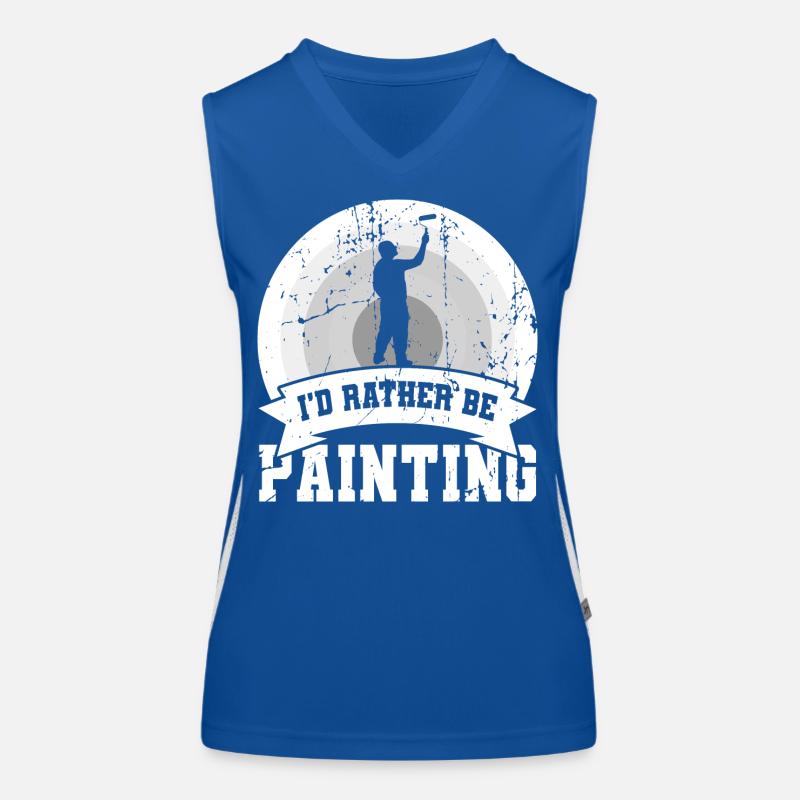 I'd rather paint Women's Functional Contrast Tank Top