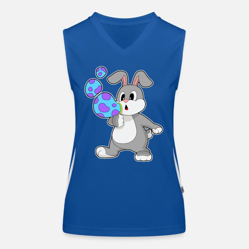 Bunny Soap Bubbles Women's Functional Contrast Tank Top