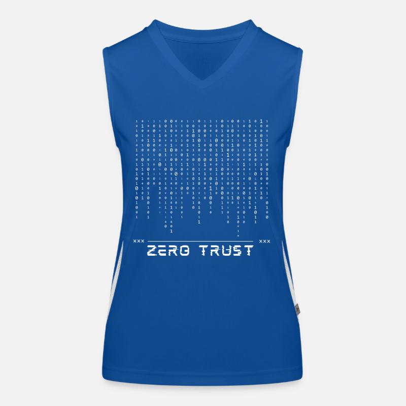 Code binaire Zero Trust Débardeur respirant contrasté Femme