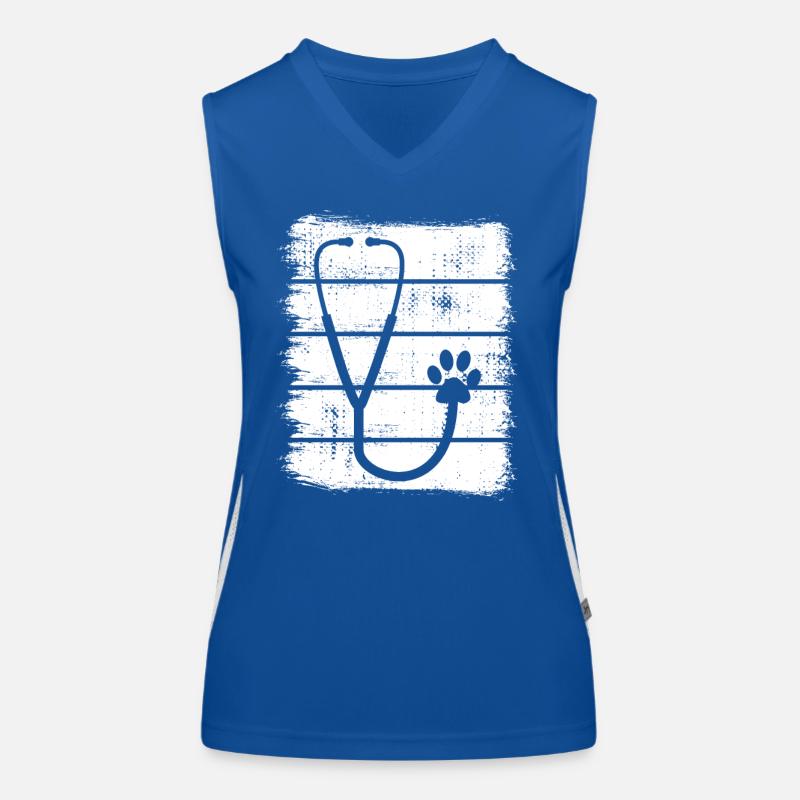 Stethoscope Sketch Women's Functional Contrast Tank Top