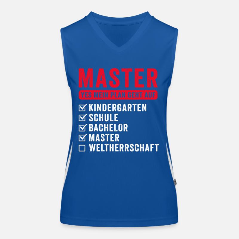 Plan World Herrschaft Funny Master Graduation Gift Funktionelles Kontrast-Tank Top für Frauen