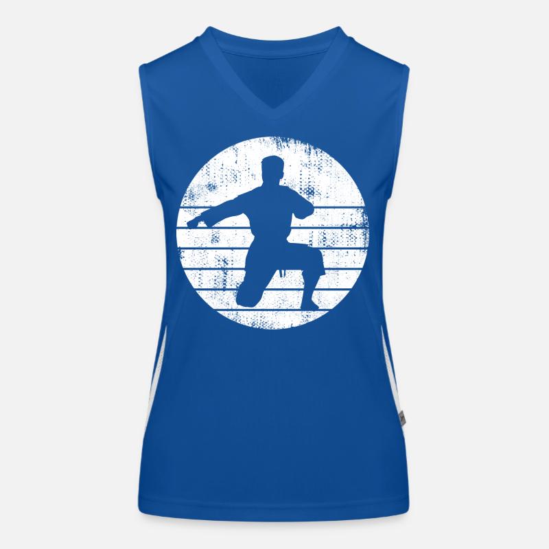Karateka Sketch Women's Functional Contrast Tank Top