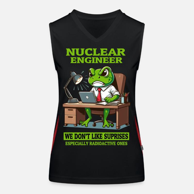 Future Nuclear Engineer Quote and Atomic Science Women's Functional Contrast Tank Top