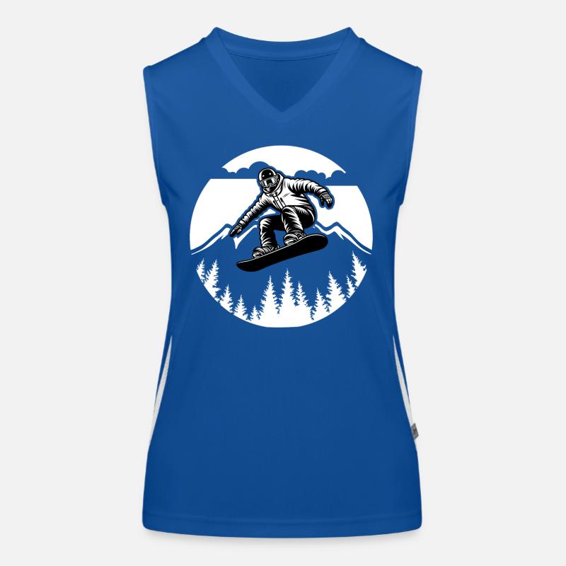 Conception de snowboard de nouvelle génération pour la performance et le style Débardeur respirant contrasté Femme