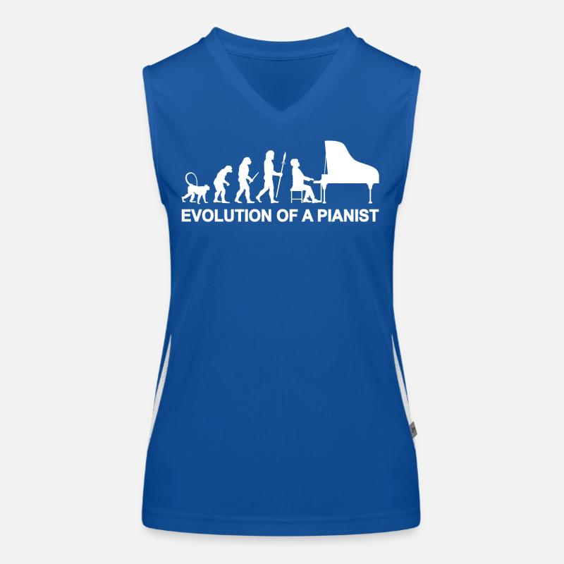 Evolution of a Pianist Funktionelles Kontrast-Tank Top für Frauen