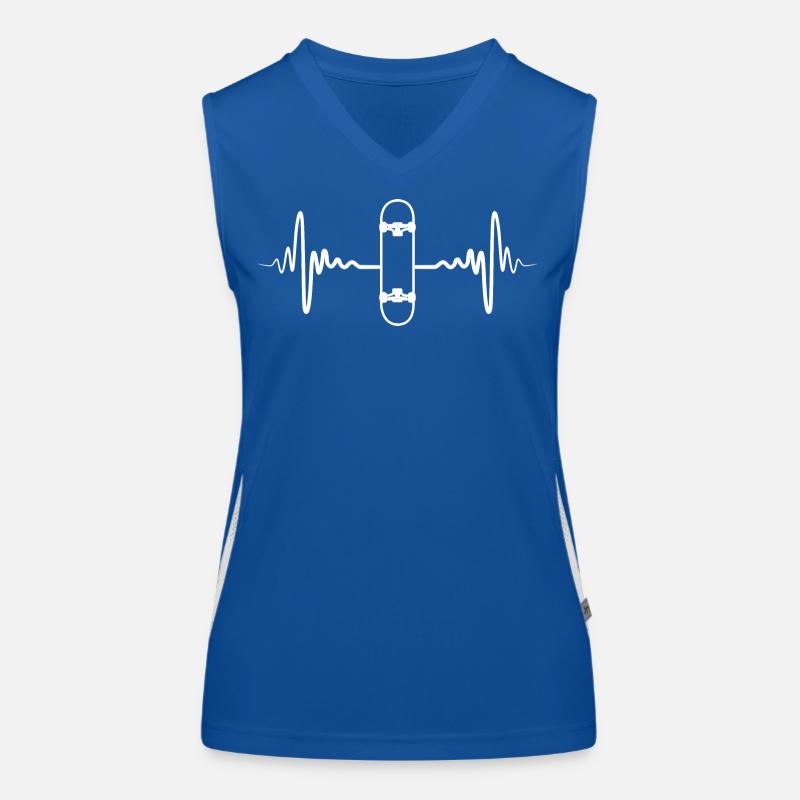 Skateboard Palpitations cardiaques Débardeur respirant contrasté Femme