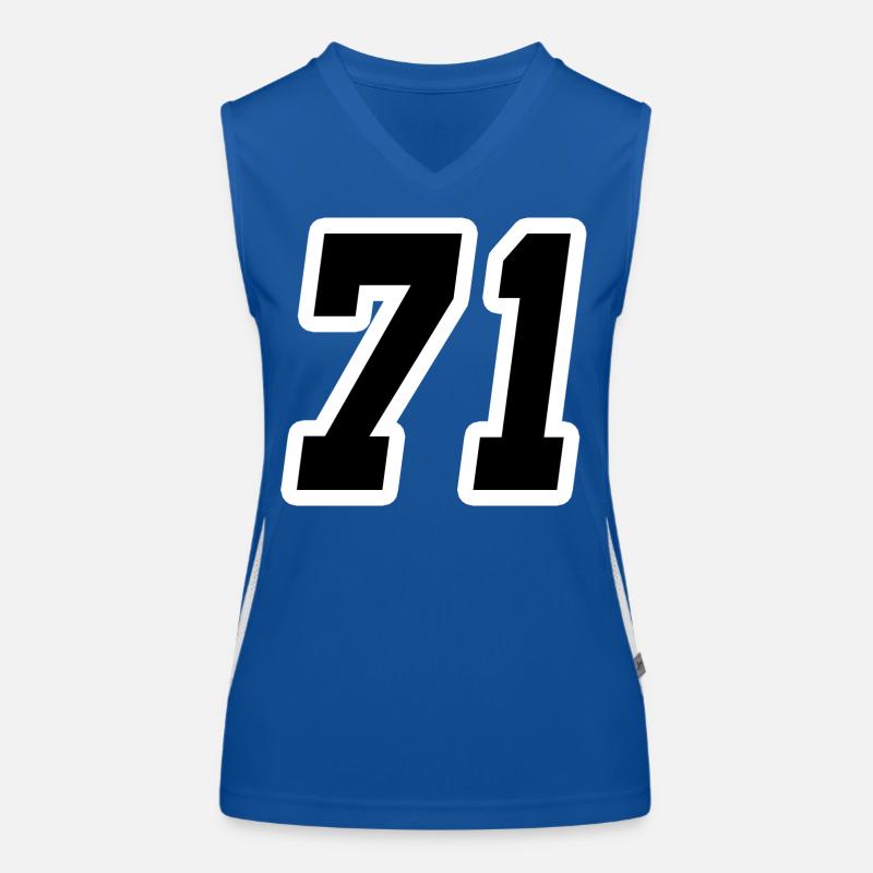 Nummer einundsiebzig 71 Funktionelles Kontrast-Tank Top für Frauen