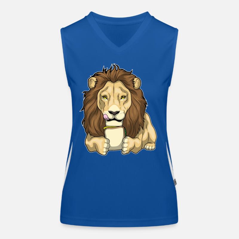 Löwe Sandwich Funktionelles Kontrast-Tank Top für Frauen