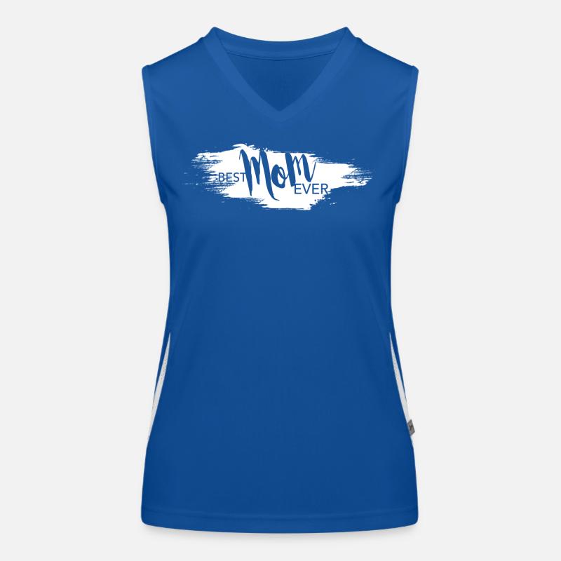 best mom ever muttertag mama geschenk lettering Funktionelles Kontrast-Tank Top für Frauen