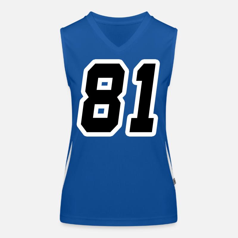 Nummer einundachtzig 81 Funktionelles Kontrast-Tank Top für Frauen