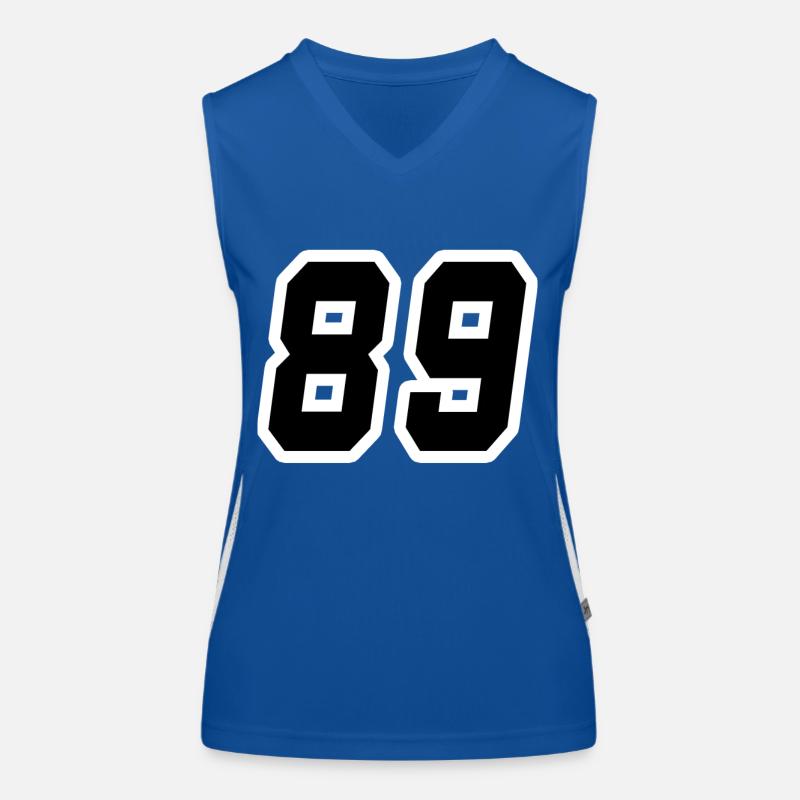 Nummer neunundachtzig 89 Funktionelles Kontrast-Tank Top für Frauen