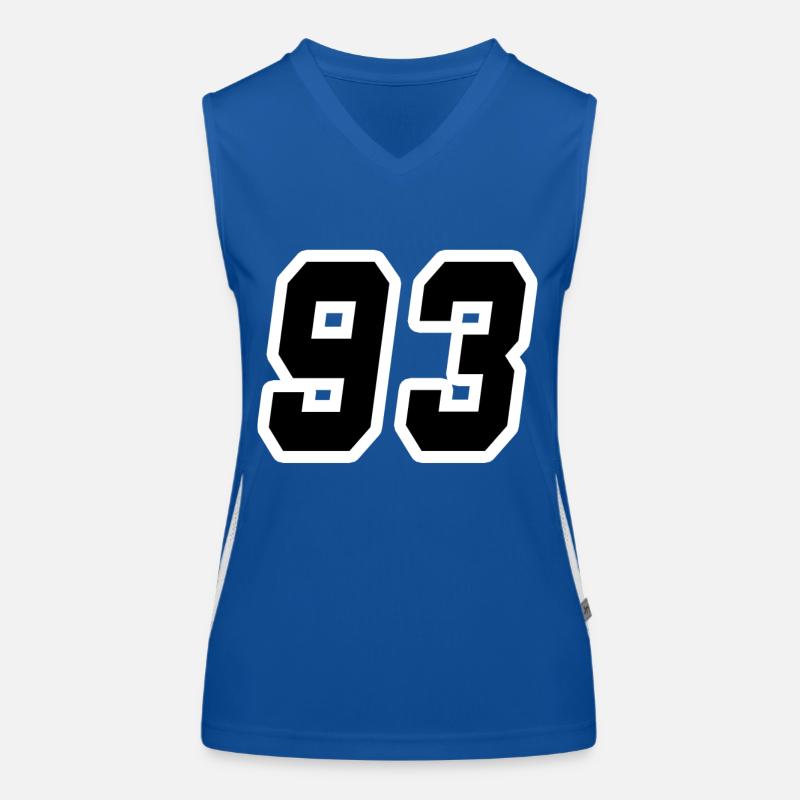 Nummer dreiundneunzig 93 Funktionelles Kontrast-Tank Top für Frauen