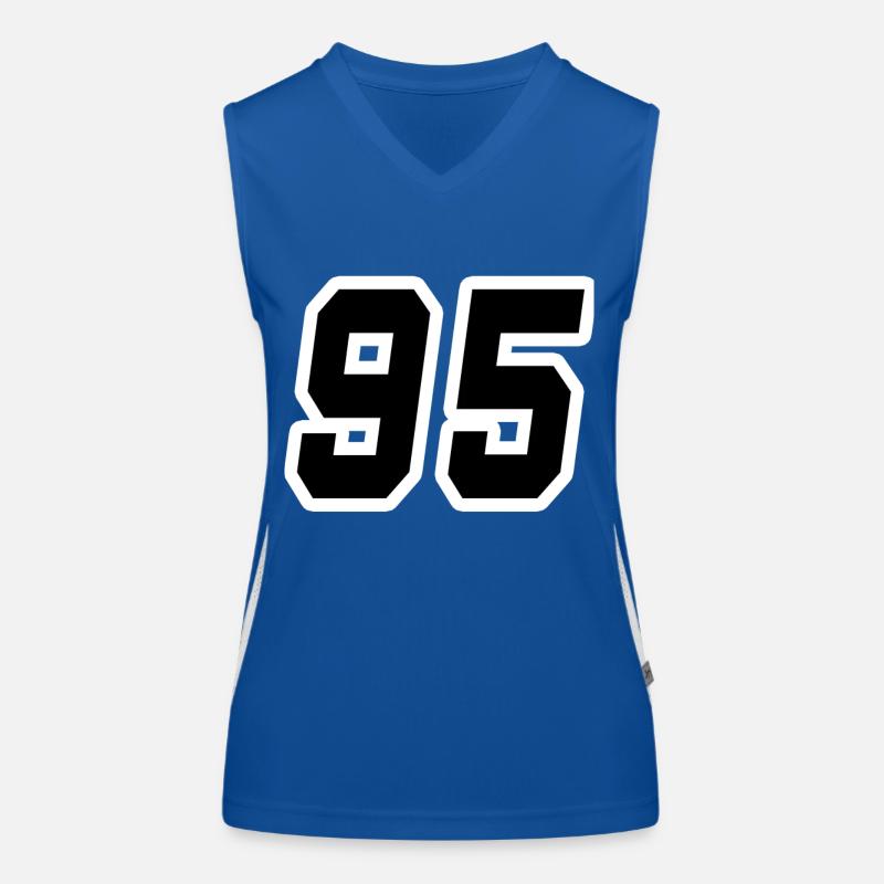 Nummer fünfundneunzig 95 Funktionelles Kontrast-Tank Top für Frauen